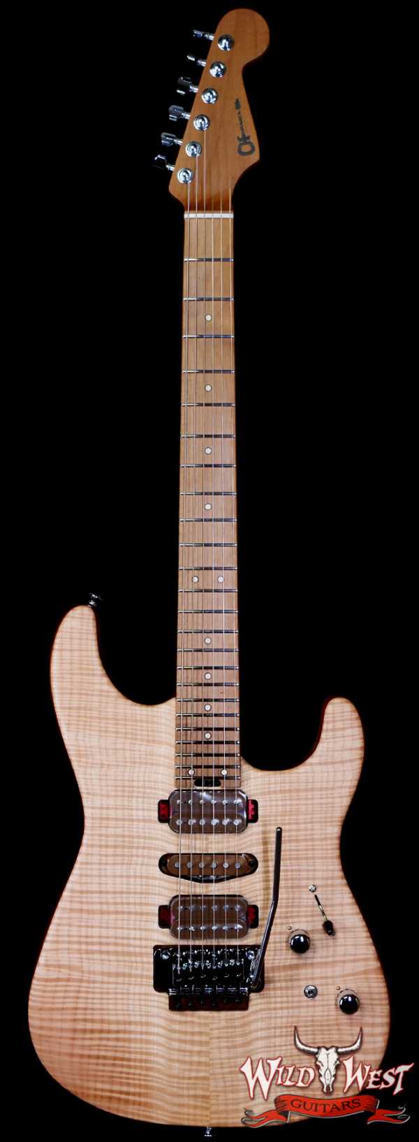 Charvel Custom Shop Guthrie Govan USA Signature HSH Flame Maple Top Caramelized Basswood Body Natural 7.65 LBS