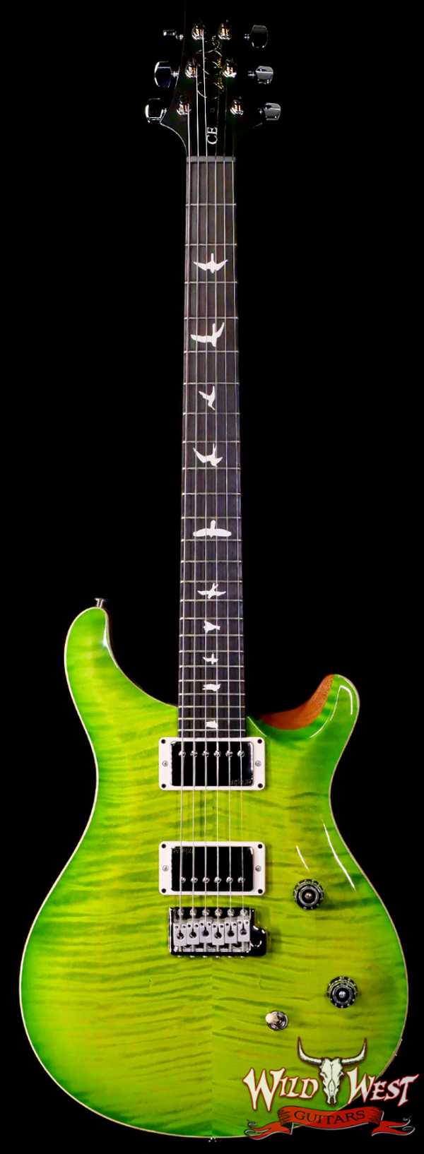 Paul Reed Smith PRS Wild West Guitars Special Run CE 24 Painted Black Neck 57/08 Covered Pickups Eriza Verde 7.65 LBS