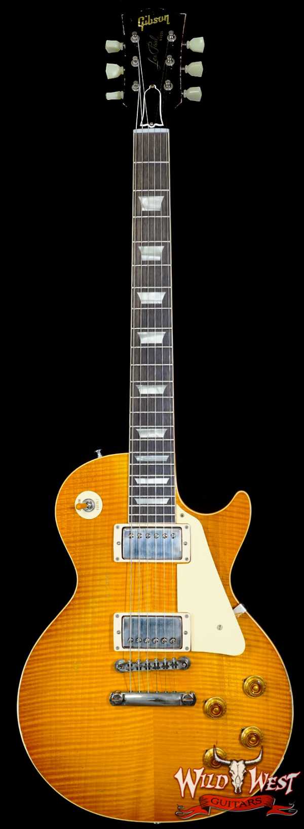 Gibson Custom Shop M2M 1959 Les Paul Standard Reissue Hand Selected Flame Maple Top Murphy Lab Light Aged Dirty Lemon 8.90 LBS