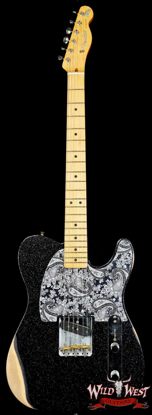 Fender Brad Paisley Esquire Road Worn Black Sparkle 6.15 LBS