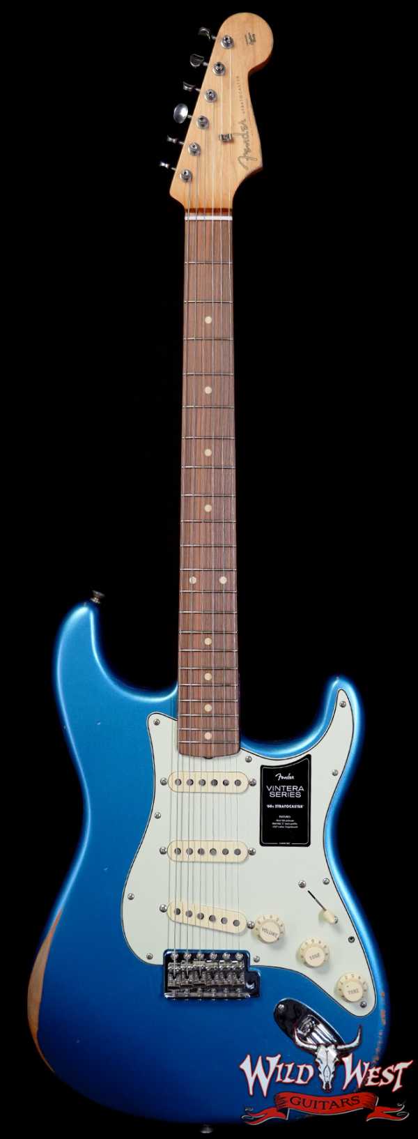 Fender Vintera Road Worn ‘60s Stratocaster Pau Ferro Fingerboard Lake Placid Blue 7.20 LBS