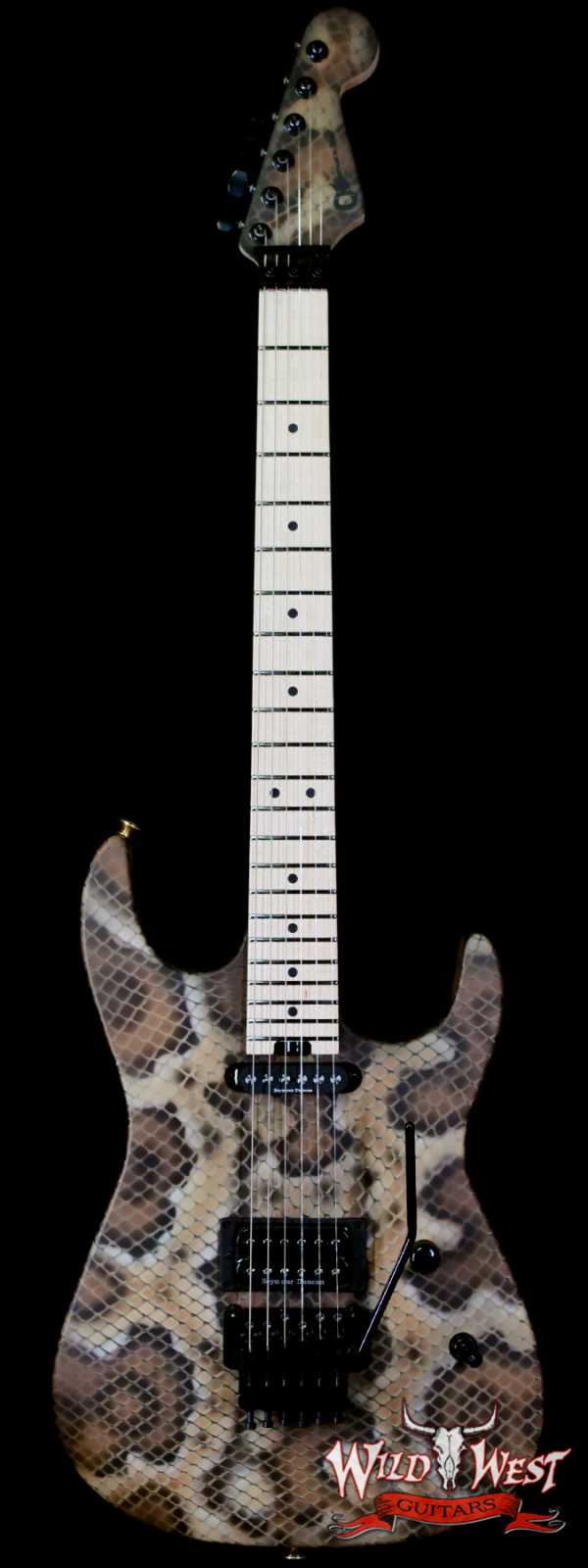 Charvel Custom Shop USA Warren DeMartini Signature Snake SH Floyd Rose Maple Neck Snakeskin Graphic 7.65 lbs