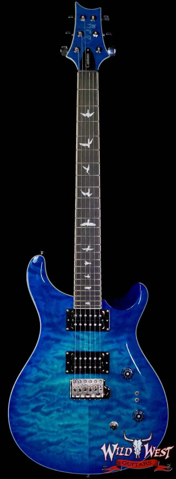 Paul Reed Smith PRS SE Custom 24-08 Quilt Lake Blue 7.75 LBS