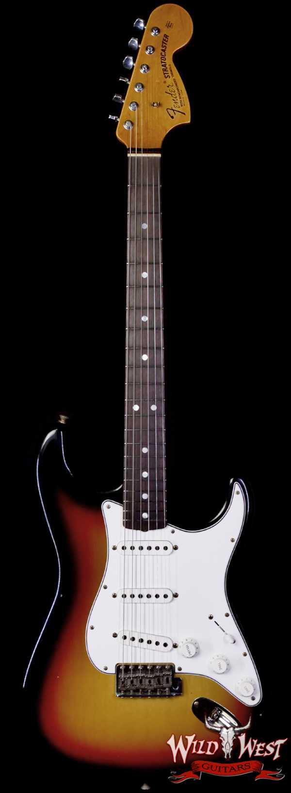 Fender Custom Shop 1969 Stratocaster Maple Neck with Rosewood Fingerboard Journeyman Relic Faded 3 Tone Sunburst 7.60 lbs