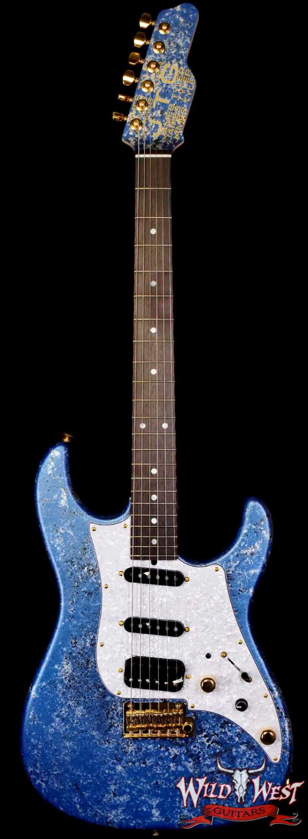 James Tyler JTG MK1 HSS Alder Body Maple Neck with Rosewood Fingerboard Midboost Preamp Blue Milky Way 7.75 lbs