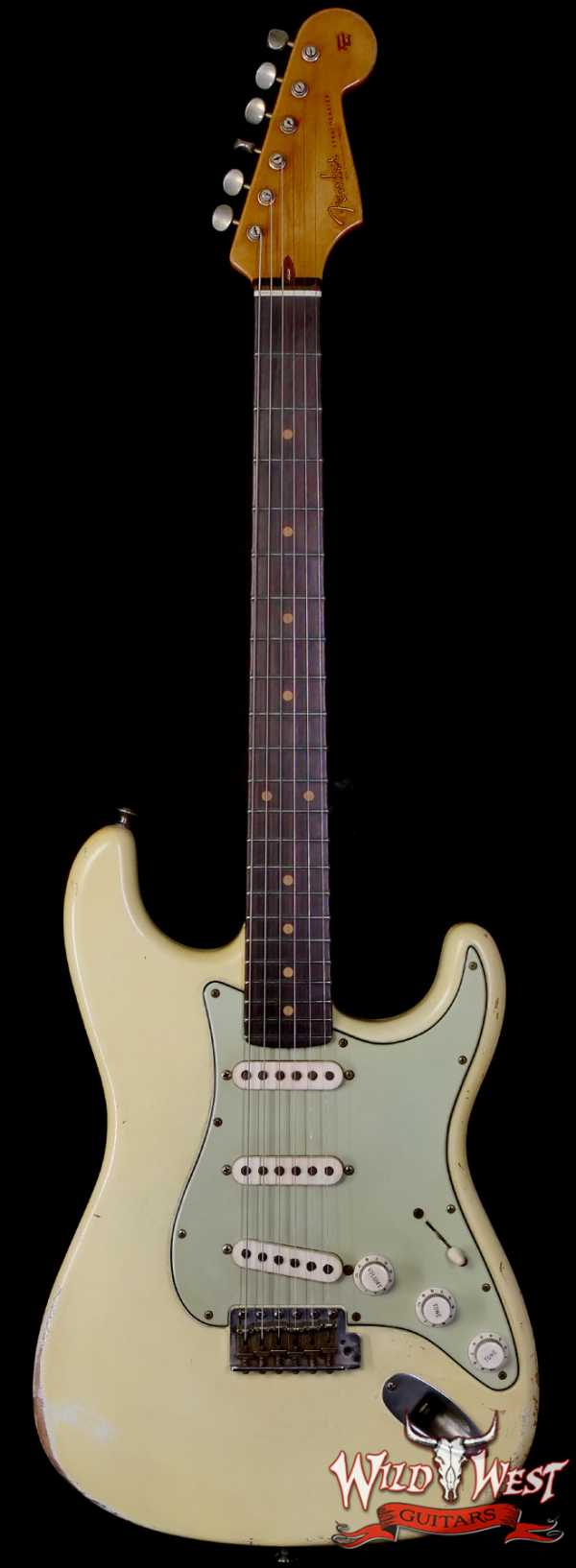 Fender Custom Shop Ron Jessurun Apprentice Built Modernized 1960 Stratocaster Relic Super Aged Olympic White 7.45 lbs
