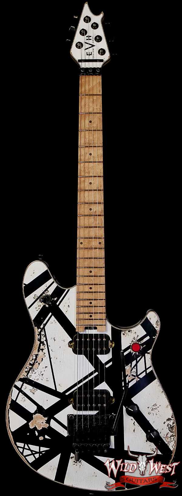 EVH Custom Shop USA Special Edition Wolfgang EVH Stripes White/Black Relic 8.20 lbs