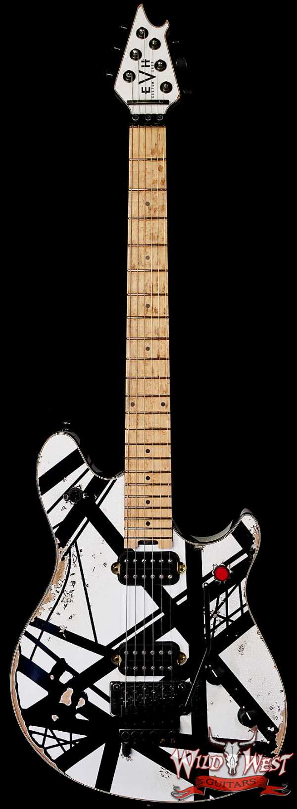 EVH Custom Shop USA Special Edition Wolfgang EVH Stripes White/Black Relic 8.50 lbs