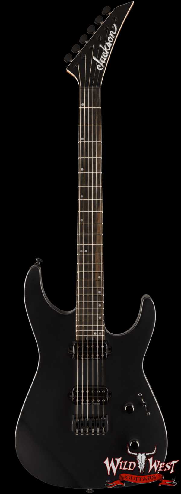 Jackson American Series Virtuoso HT Hardtail Streaked Ebony Fingerboard Satin Black 7.45 lbs