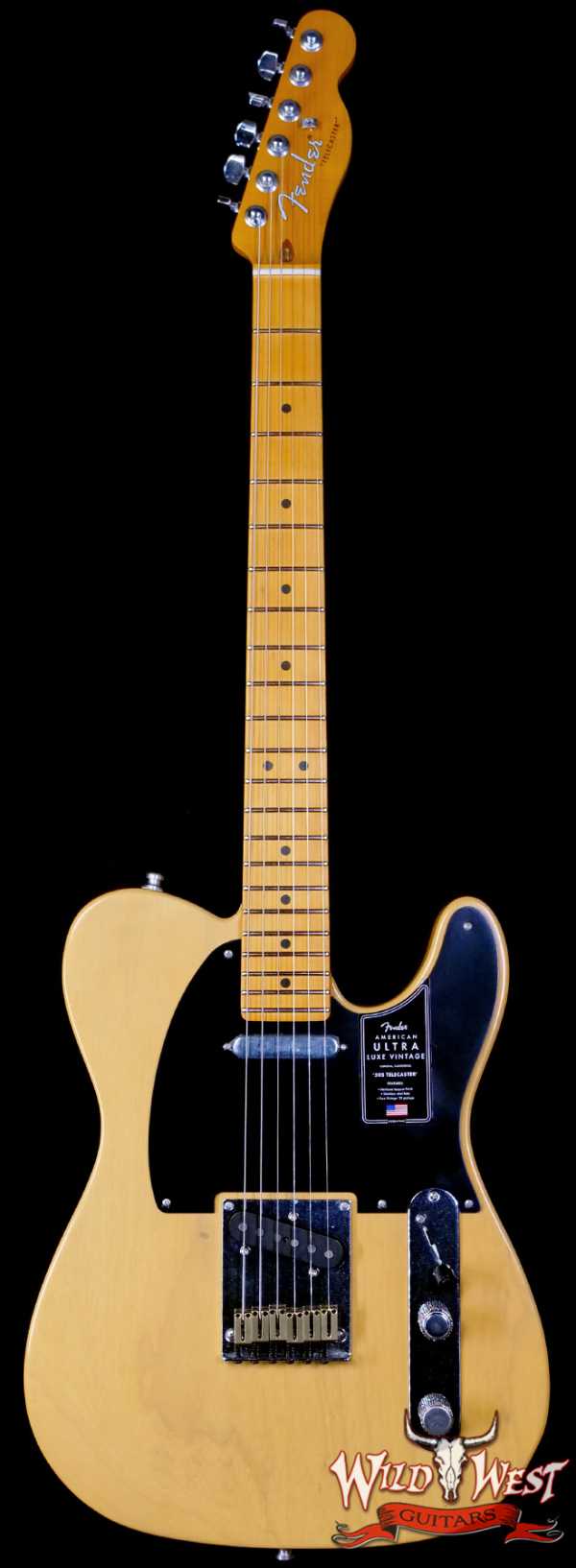 Fender American Ultra Luxe Vintage ‘50s Telecaster Maple Fingerboard Butterscotch Blonde 6.65 lbs