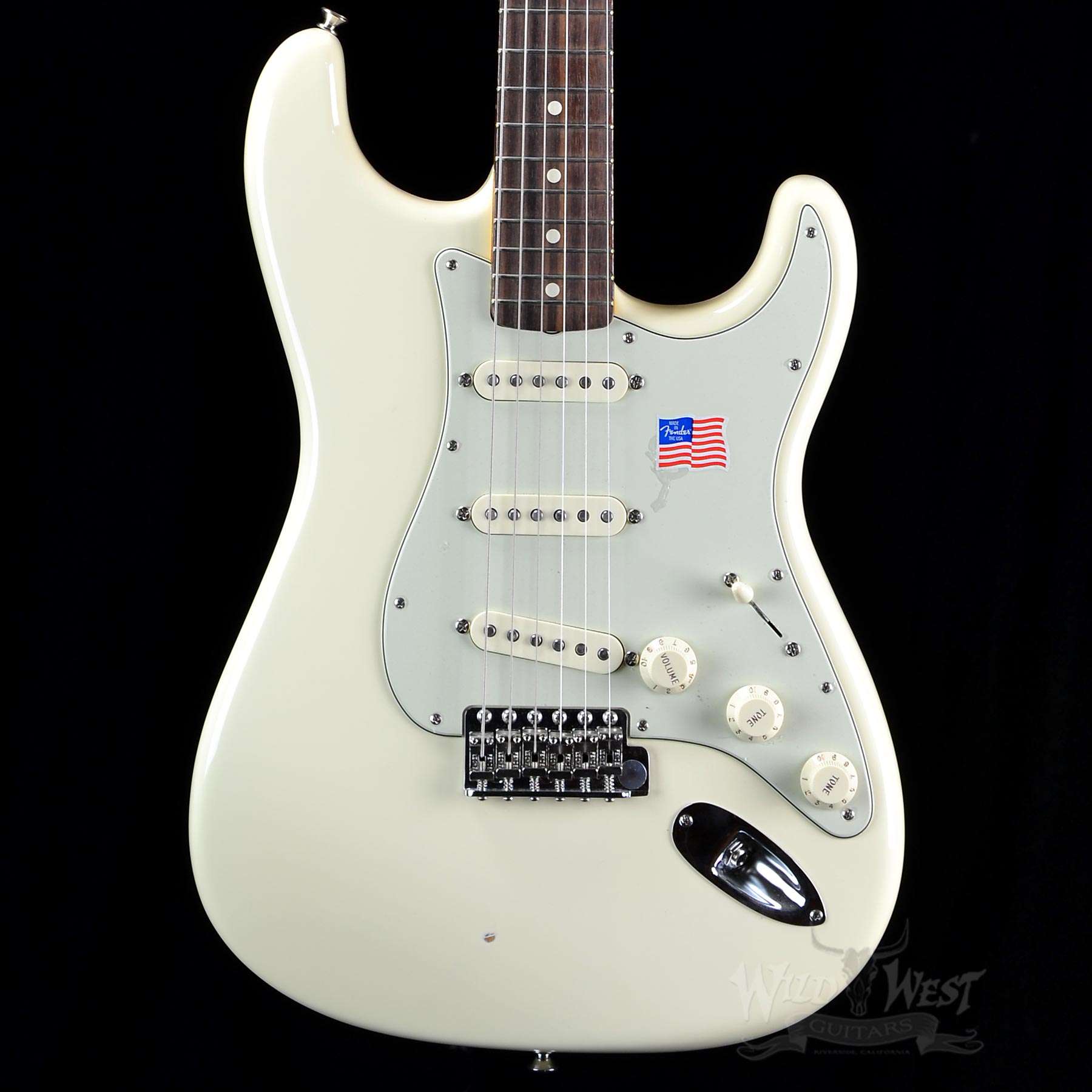 Fender American Vintage 62 Stratocaster Olympic White Blem