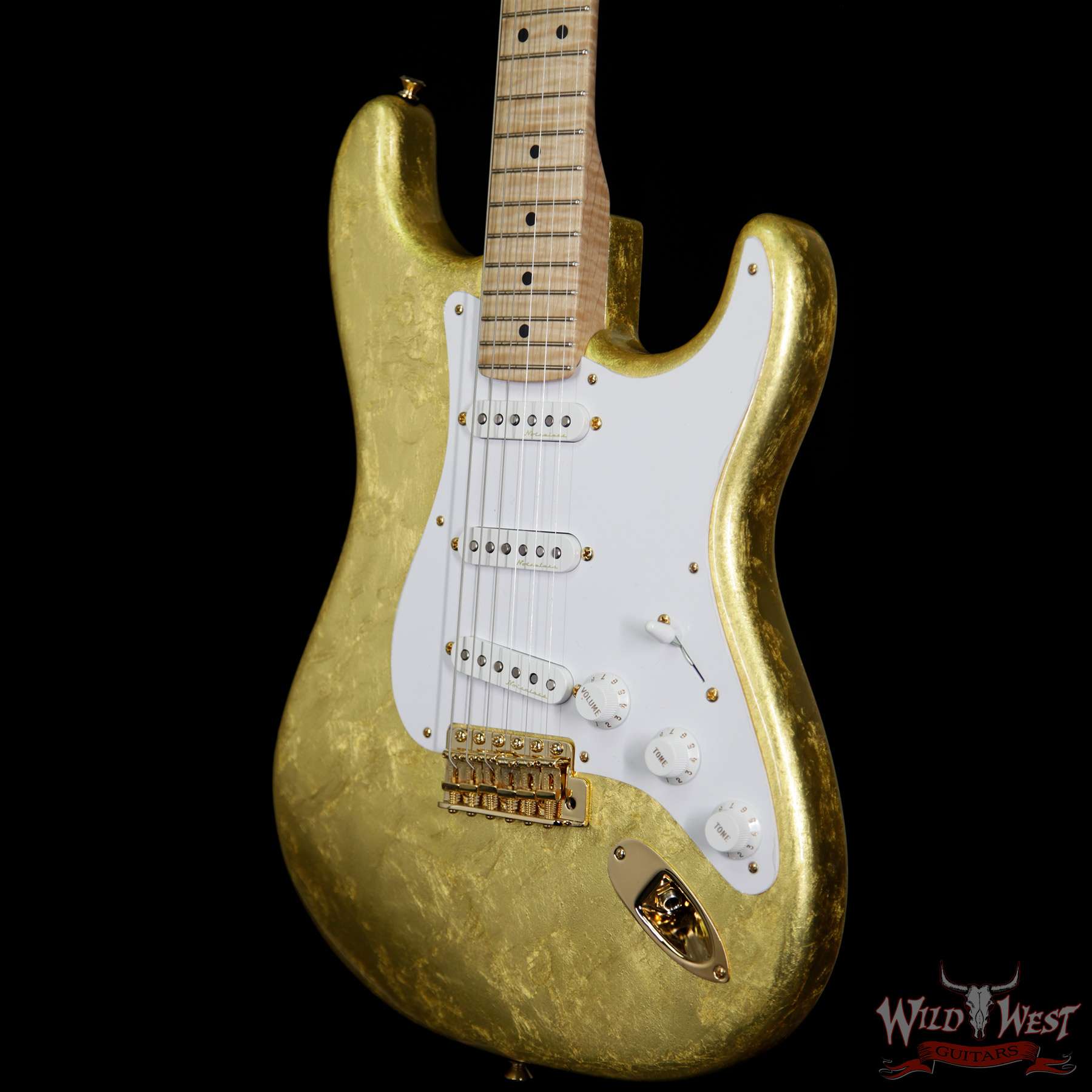 UK SELLER Eric Clapton Gold Leaf Miniature Tribute Guitar 