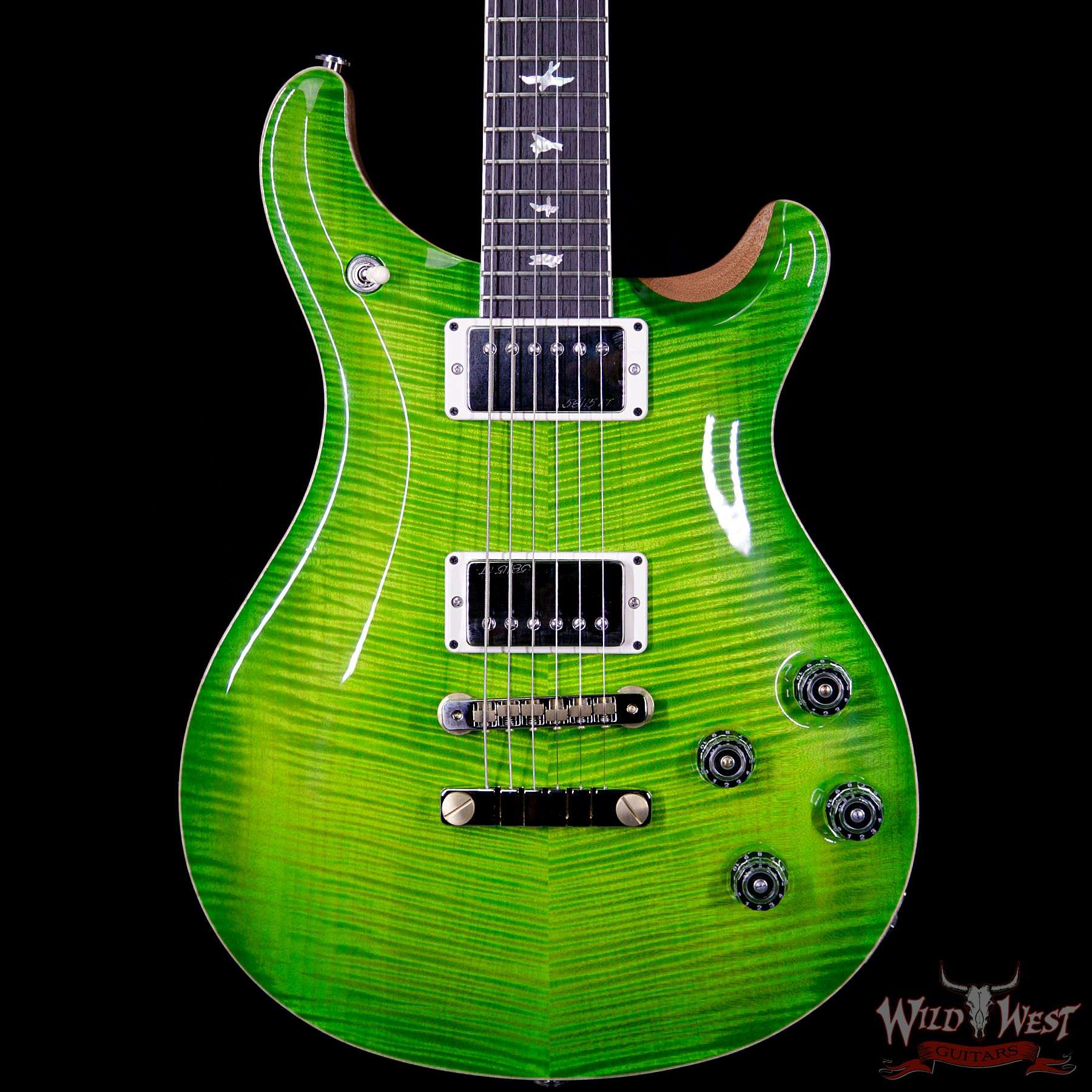 10 Top McCarty 594 Flame Maple Neck and Top Eriza Verde Wild West 