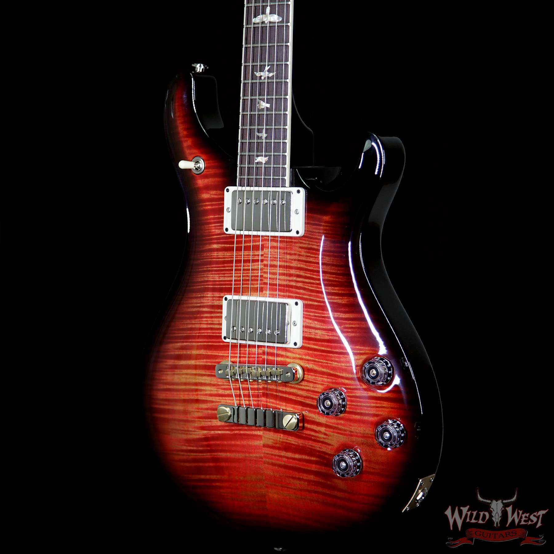 PRS 2017 McCarty with Pattern Neck 10 Top Electric Guitar Blood Orange