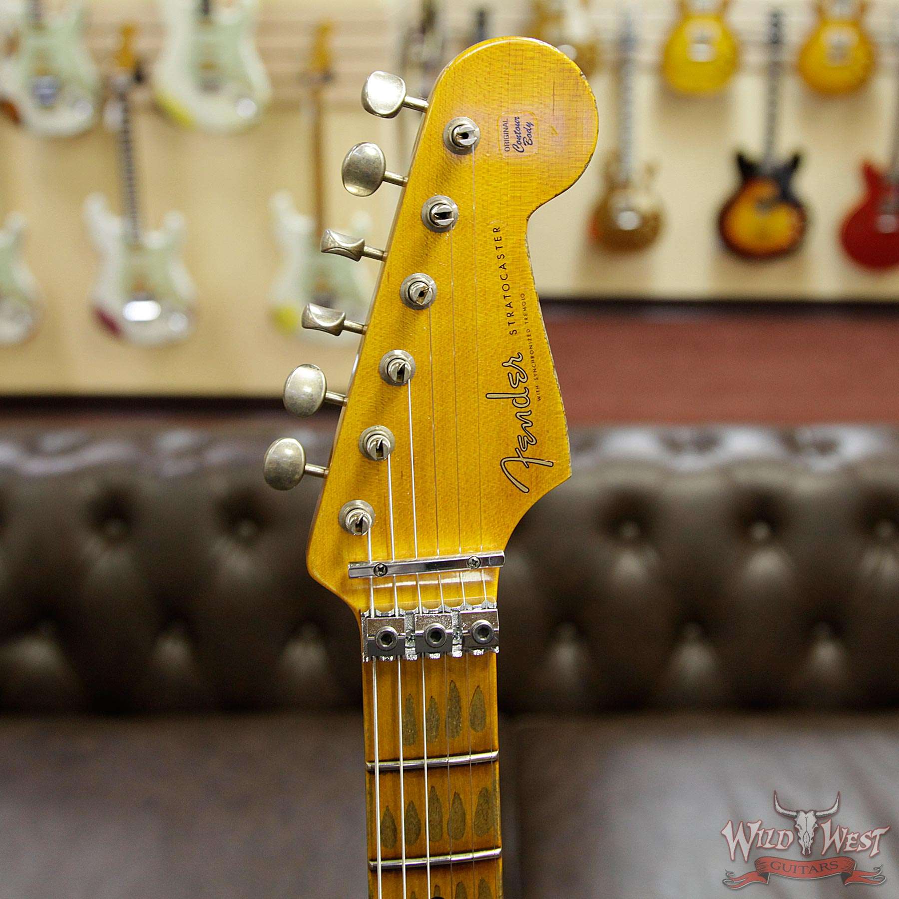 Fender Custom Shop Wild West Exclusive Black Lightning Stratocaster Floyd  Rose Heavy Relic HSS 3 Tone Sunburst