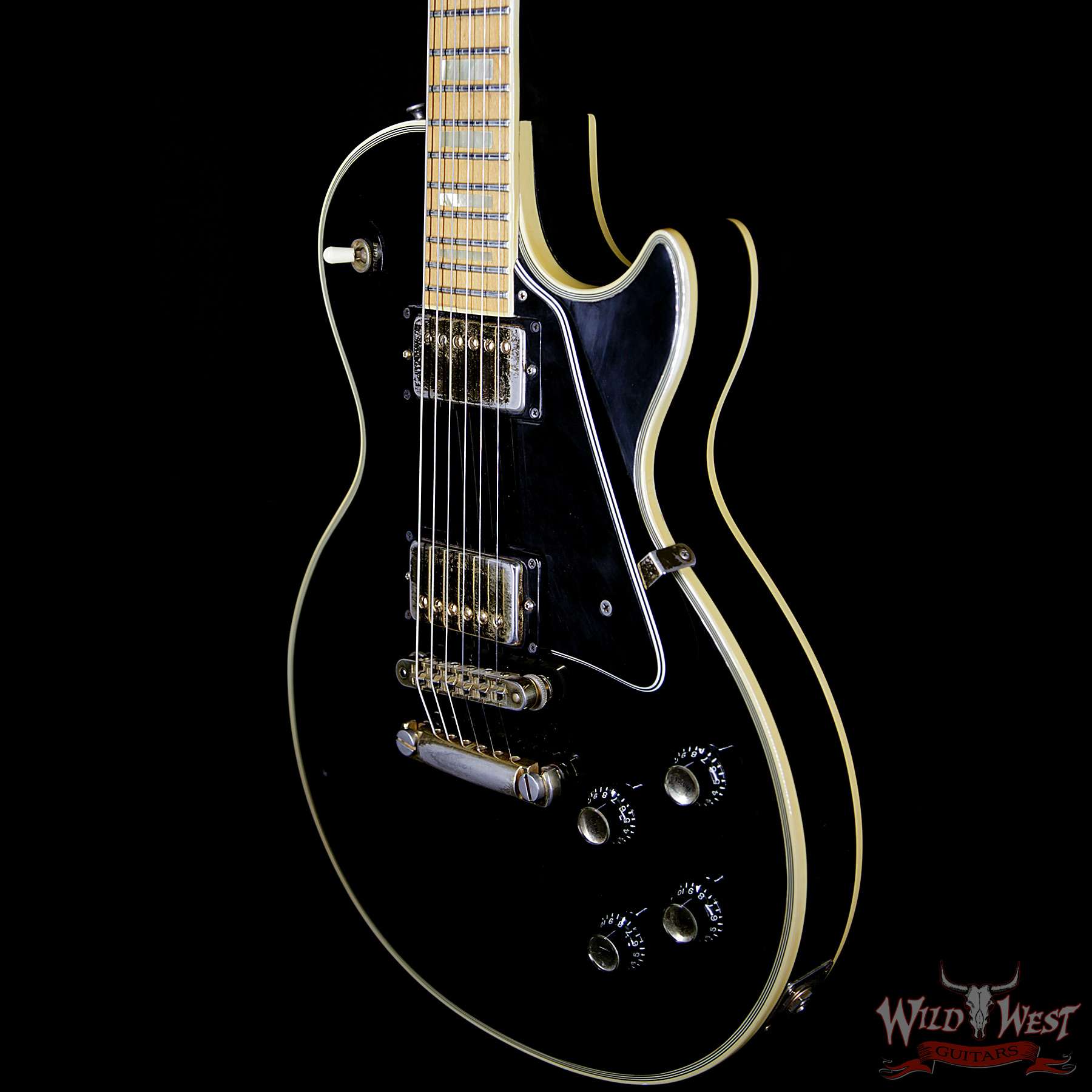 Gibson Custom Shop Les Paul Custom W/Maple Fretboard Ebony 2012 ...
