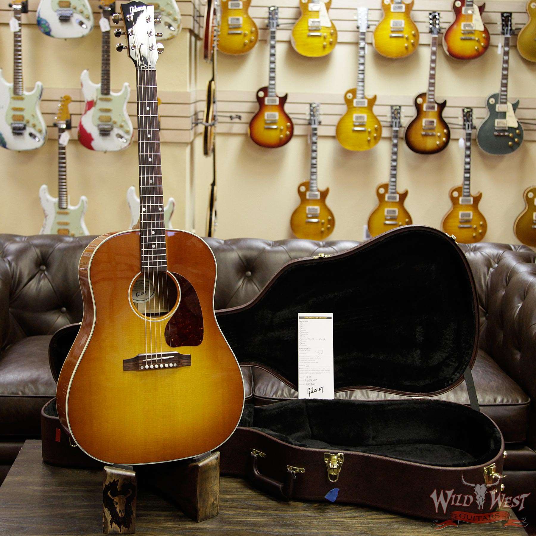 19 Gibson Montana J 45 Standard Rosewood Fingerboard Heritage Cherry Sunburst Wild West Guitars