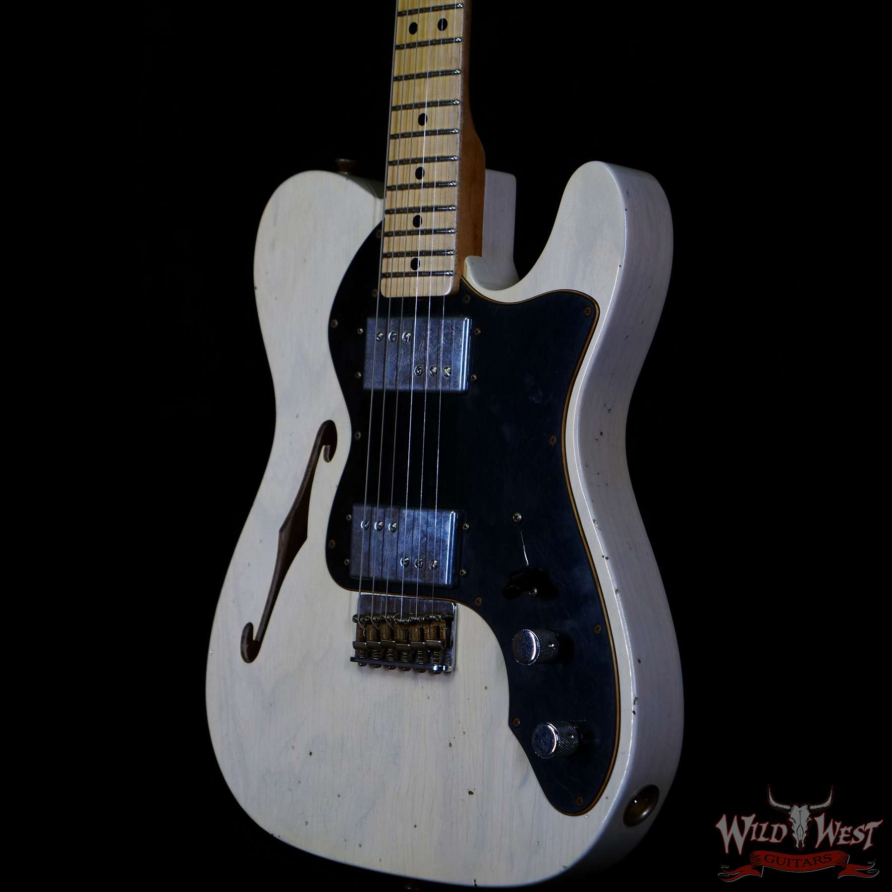 Fender Custom Shop Limited Edition ‘72 Telecaster Thinline HH Journeyman  Relic Maple Neck Aged White Blonde