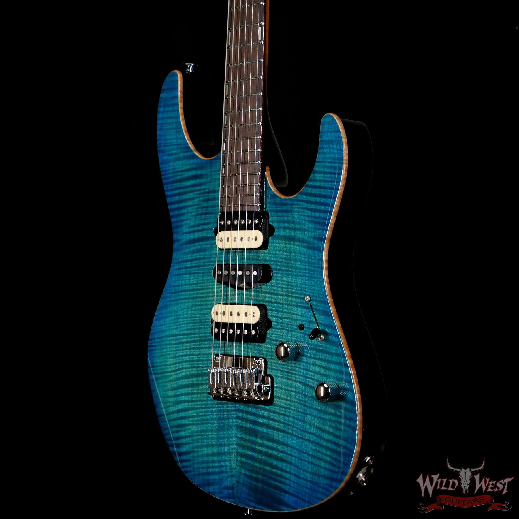 Suhr Custom Modern Set Neck HSH Flame Maple Top Indian Rosewood ...