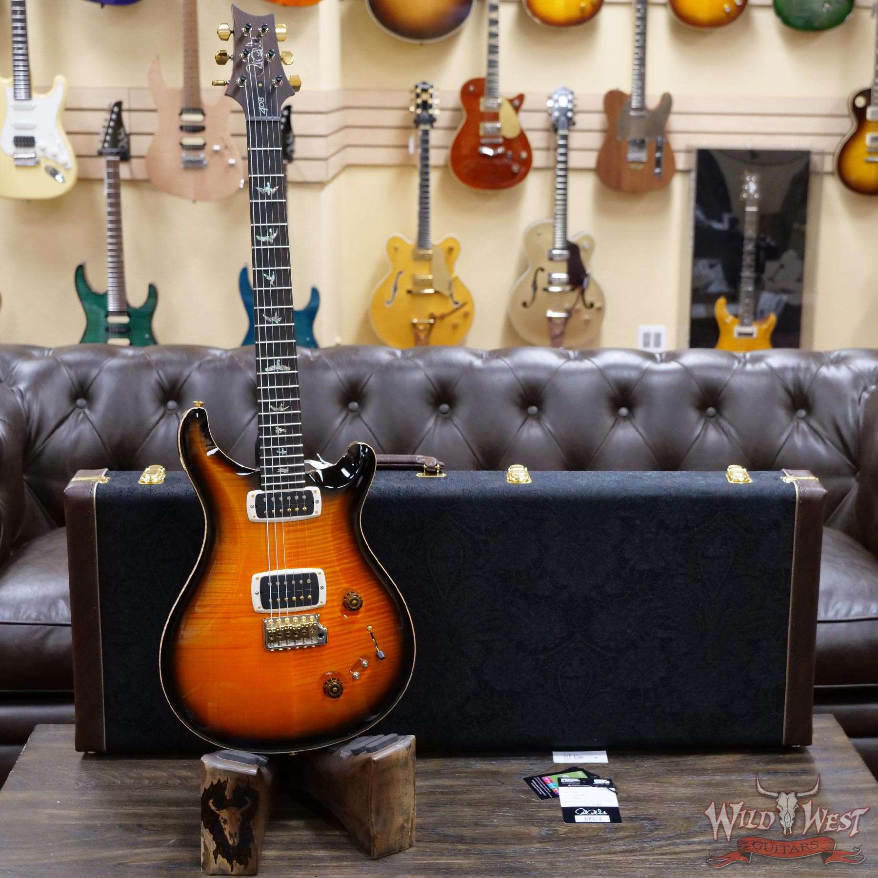 Paul Reed Smith PRS Artist Package 408 Flame Maple Top Brazilian Rosewood  Board Solana Smokeburst