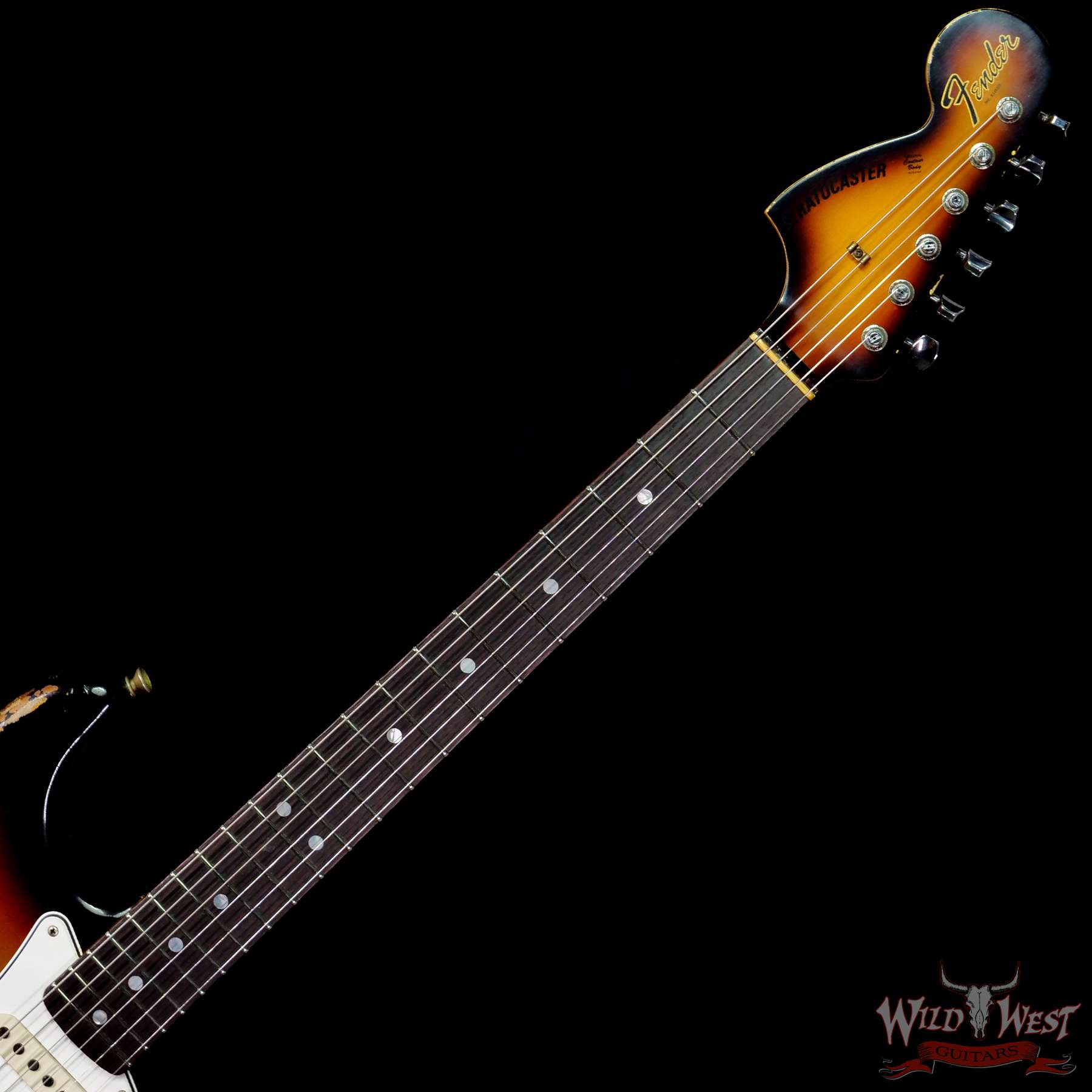 Fender Custom Shop 1969 Stratocaster Heavy Relic Reverse Matching Color  Headstock 3 Tone Sunburst