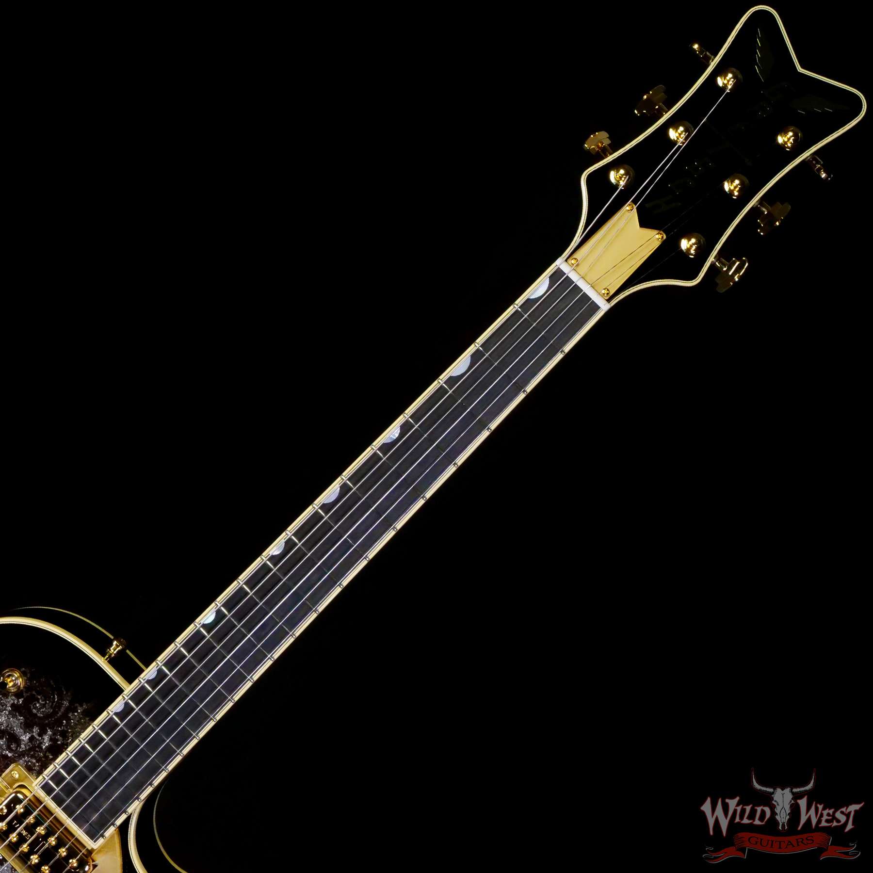 Gretsch G6134TG Limited Edition Paisley Penguin with String-Thru Bigsby  Ebony Fingerboard Black Paisley