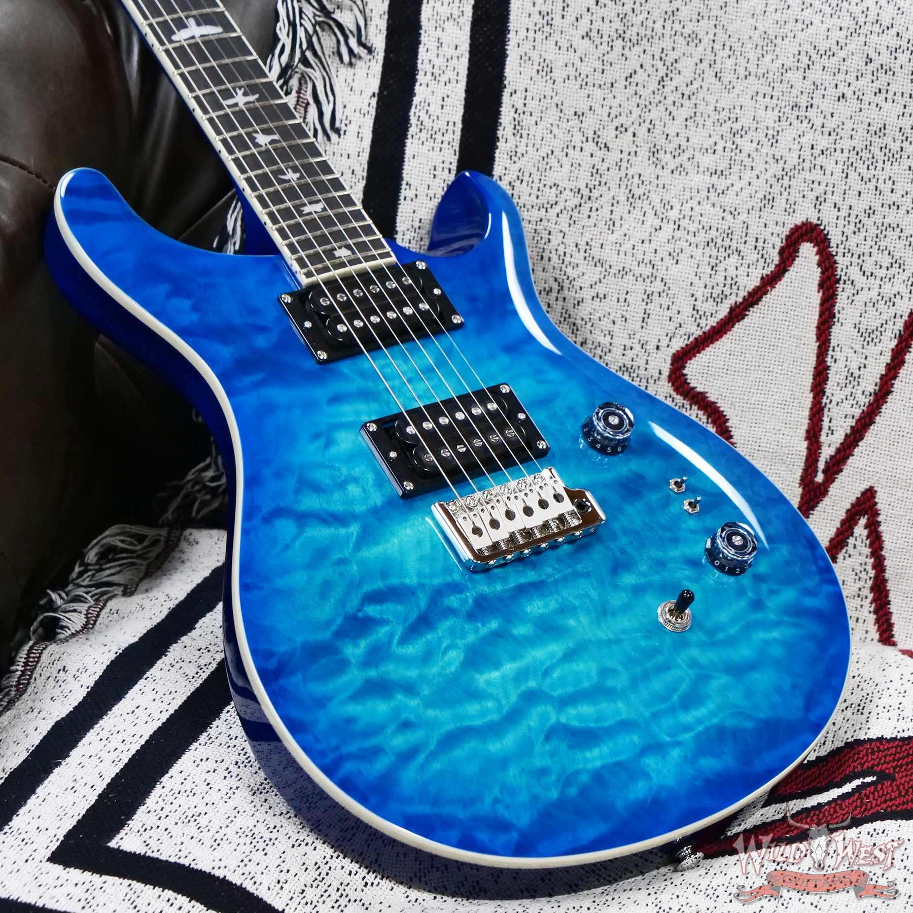 Paul Reed Smith PRS SE Custom 24-08 Quilt Lake Blue 7.75 LBS