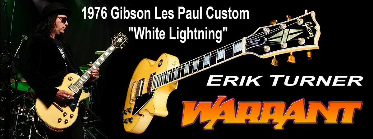 1976 Gibson Les Paul Custom “White Lightning” Offered by Warrant founder/guitarist Erik Turner