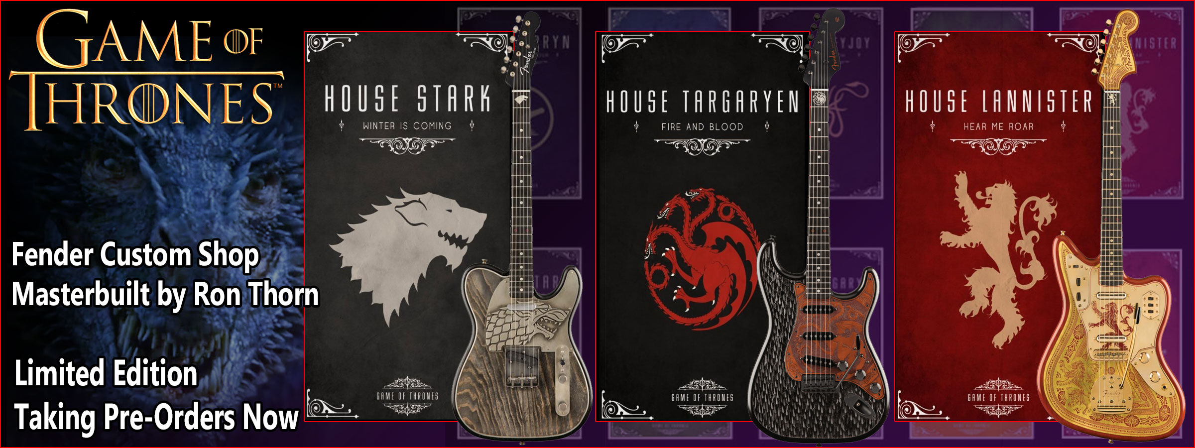 Game Of Thrones Fender Custom Shop Ron Thorn