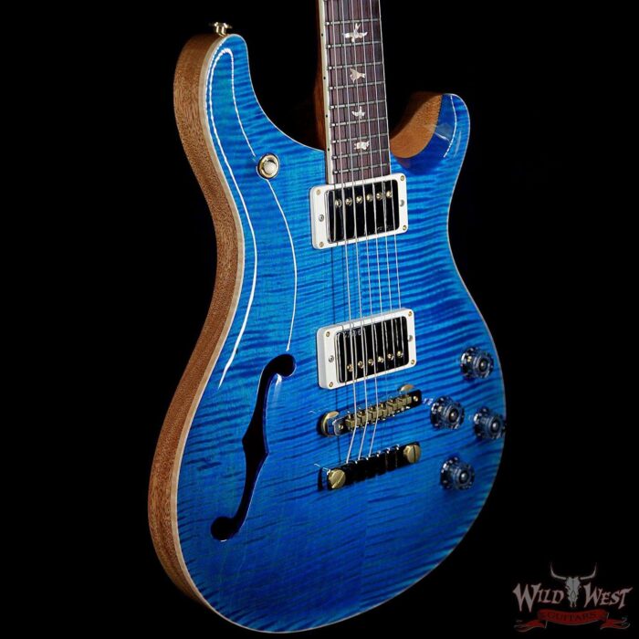 PRS Wood Library 10 Top McCarty 594 Semi-Hollow Flame Maple Top Cocobolo Fingerboard Aquamarine - Image 4