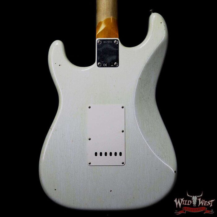 Fender Custom Shop 1963 Stratocaster Journeyman Relic with Dirty Neck Olympic White - Image 6