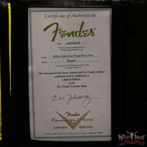 Fender Custom Shop Wild West Exclusive White Lightning Floyd Rose HSS Stratocaster Heavy Relic Maple Neck 21 Frets Torino Red - Image 15