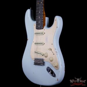 Fender Custom Shop 1960 Roasted Stratocaster Relic Birdseye Neck Rosewood Fingerboard Faded Sonic Blue - Image 2