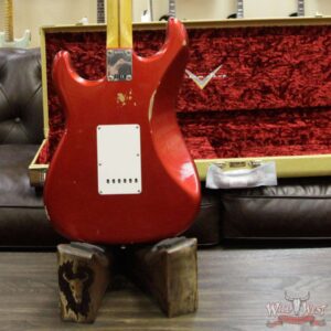 2018 Fender Custom Shop 1957 Stratocaster Relic Maple Neck Candy Apple Red - Image 9