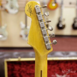 2018 Fender Custom Shop 1957 Stratocaster Relic Maple Neck Candy Apple Red - Image 8