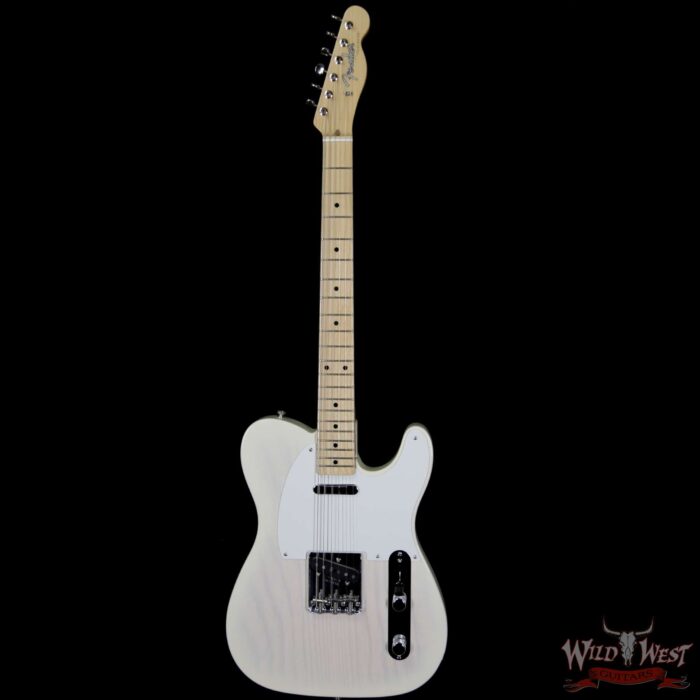 Fender USA American Vintage ‘58 Telecaster Maple Neck Aged White Blonde - Image 4