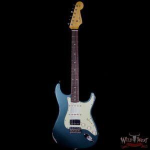 Fender Custom Shop 1962 Stratocaster HSS Relic EVH Pickup Rosewood Fingerboard Sherwood Green Metallic - Image 6