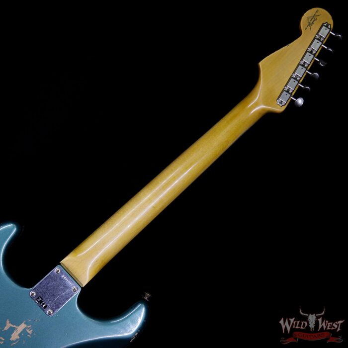 Fender Custom Shop 1962 Stratocaster HSS Relic EVH Pickup Rosewood Fingerboard Sherwood Green Metallic - Image 13