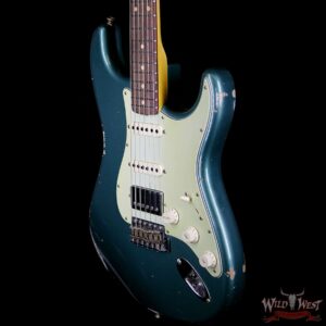 Fender Custom Shop 1962 Stratocaster HSS Relic EVH Pickup Rosewood Fingerboard Sherwood Green Metallic - Image 2