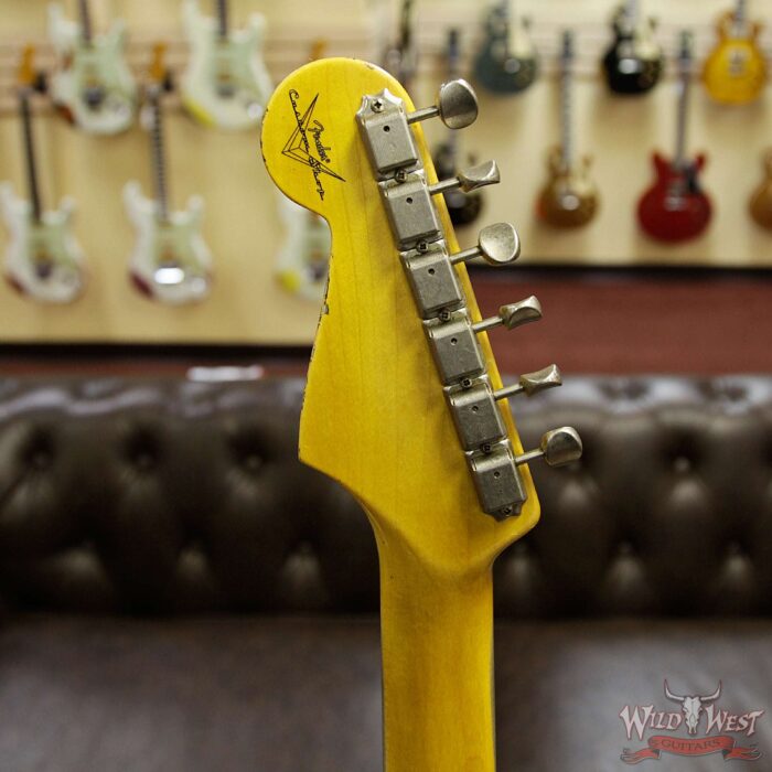 Fender Custom Shop 1962 Stratocaster HSS Relic EVH Pickup Rosewood Fingerboard Sherwood Green Metallic - Image 14