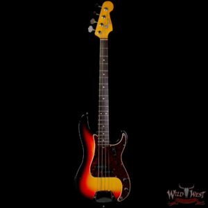 1966 Fender P-Bass Precision Bass Sunburst with Original Hardshell Case 8.70 LBS - Image 3