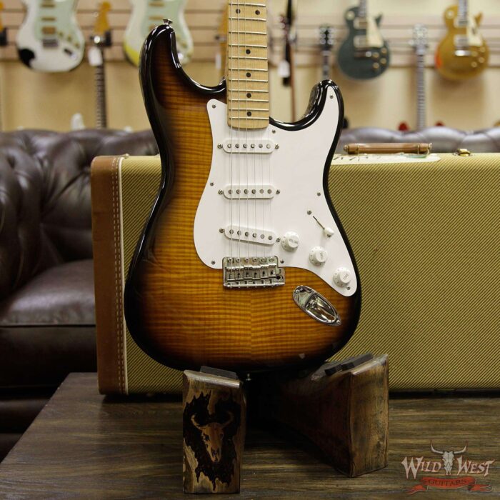 1993 Fender Custom Shop Custom ‘57 Stratocaster Special NOS Flame Maple Neck & Top 2 Tone Sunburst - Image 13