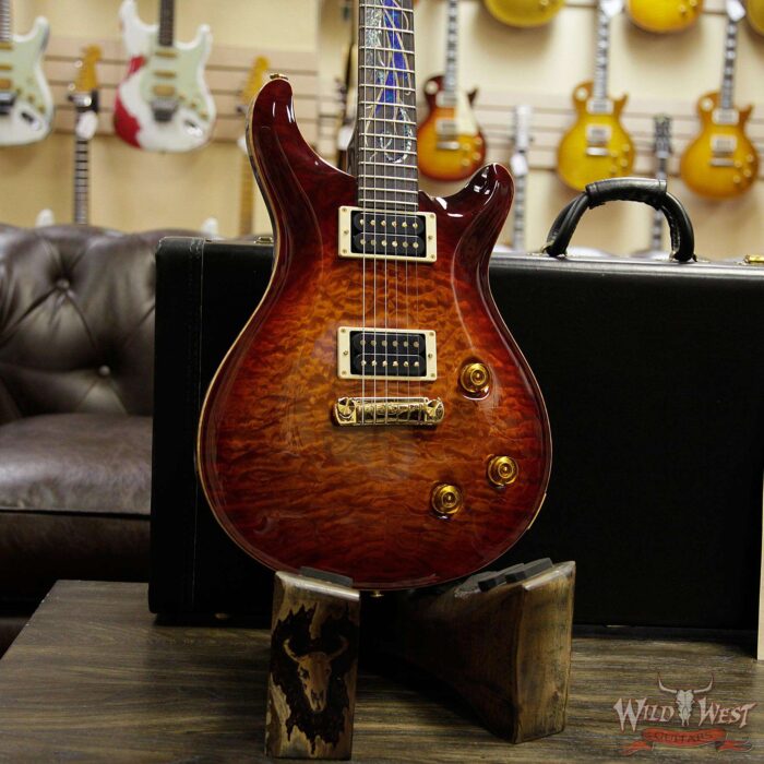 1994 PRS Dragon III # 47 of 100 Special Order Quilt Top Brazilian Rosewood Fingerboard Dark Cherry Sunburst - Image 12