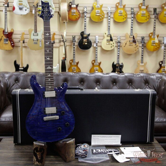 1998 Paul Reed Smith PRS 10 Top Quilt Maple Top Custom 22 Stoptail Whale Blue - Image 8