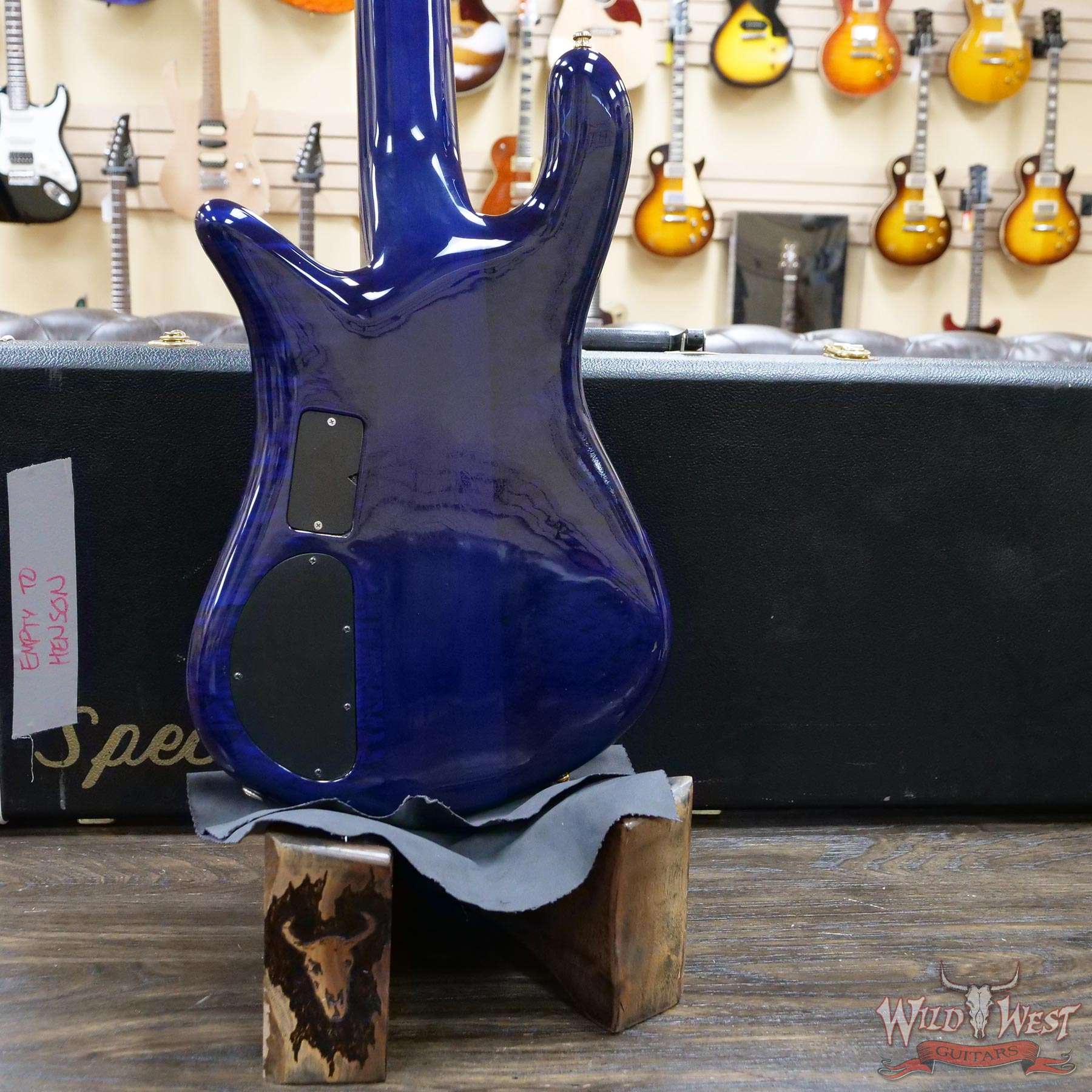 1999-spector-ns5xl-020-d4__wwg.jpg Spector USA NS-5XL #020 5-String Bass Guitar Trans Blue EMG Pickups Aug 20th 1999 - Image 10
