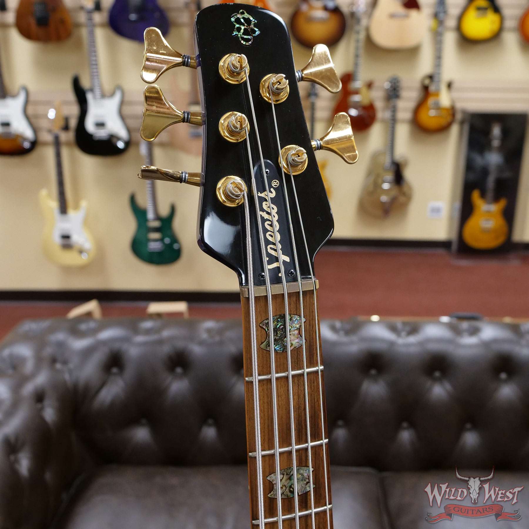 1999-spector-ns5xl-020-hf__wwg.jpg Spector USA NS-5XL #020 5-String Bass Guitar Trans Blue EMG Pickups Aug 20th 1999 - Image 6