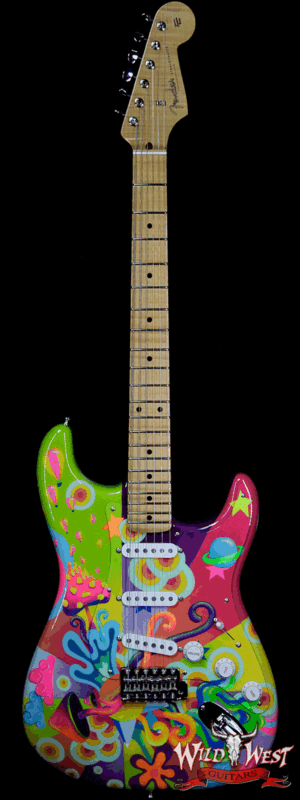 Fender Custom Shop Greg Fessler Masterbuilt Hand Painted Blacklight 68 Stratocaster Artwork by Madison Roy - Image 20