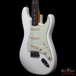 Fender Custom Shop 1963 Stratocaster Journeyman Relic with Dirty Neck Olympic White - Image 2