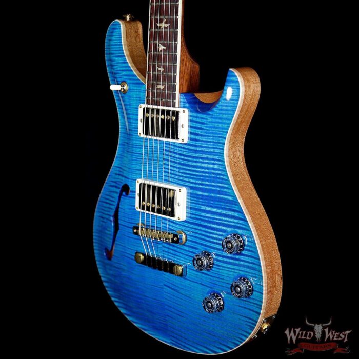 PRS Wood Library 10 Top McCarty 594 Semi-Hollow Flame Maple Top Cocobolo Fingerboard Aquamarine - Image 2