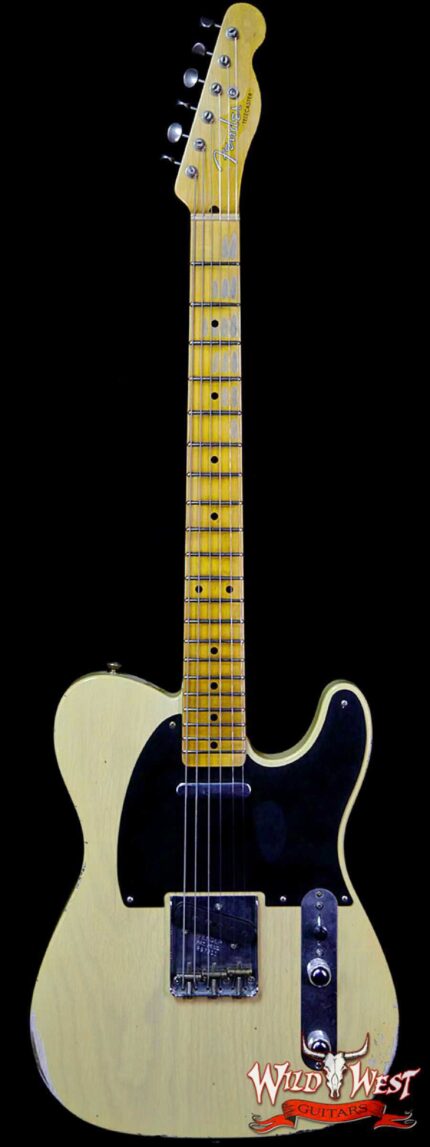 Fender Custom Shop 1952 Telecaster Relic Maple Neck & Fingerboard Nocaster Blonde